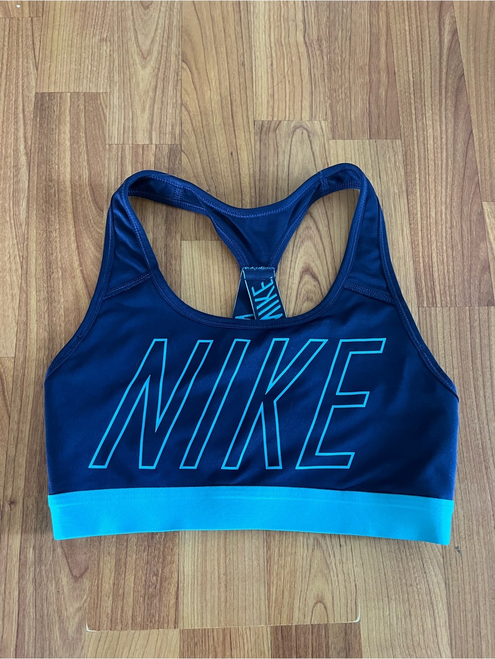 Nike Women's Blue Racerback Sports Bra